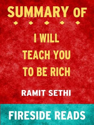 cover image of I Will Teach You to Be Rich by Ramit Sethi--Summary by Fireside Reads